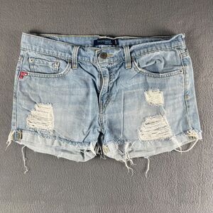 Levis 513 Jean Shorts Womens Size 7 Boyfriend Distressed Booty Micro Mini Y2K